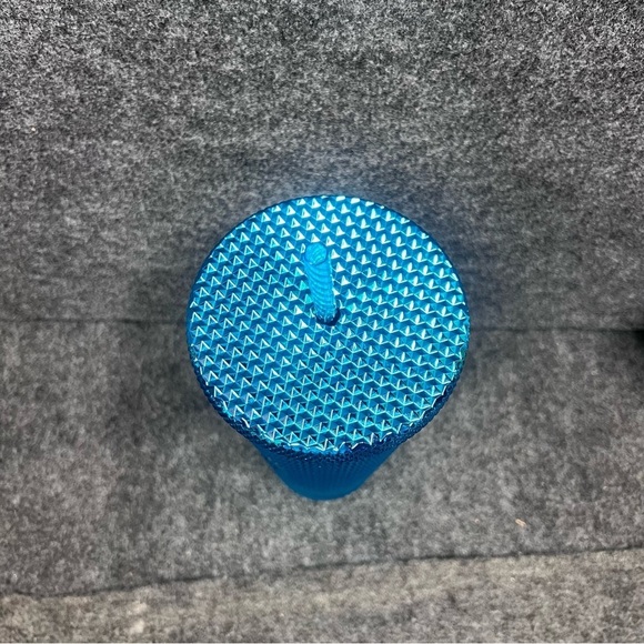 Starbucks Summer 2023 Blue Chrome Studded 24oz Venti Cold Cup Tumbler - NWOT - Picture 13 of 14